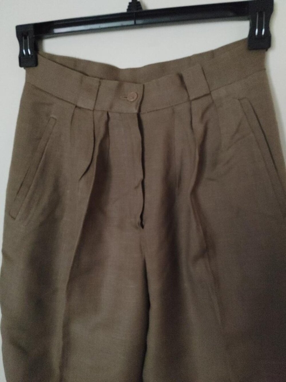 Vintage Michelle Stuart Size 10 Made in Italy Brown Lined Trousers